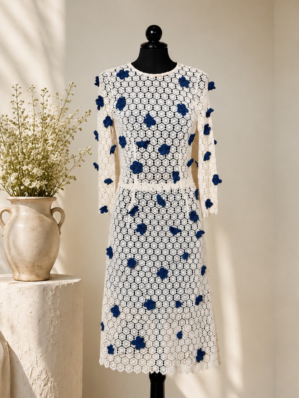 RARE Alexander McQueen Vintage Ivory Lace Dress - Early 2000’s